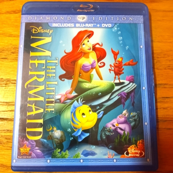 Walt Disney's THE LITTLE MERMAID Diamond Edition on BLU-RAY + DVD - Picture 1 of 2